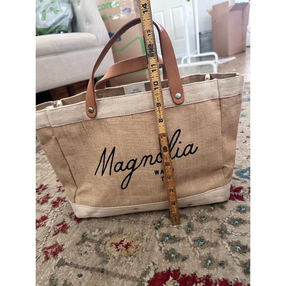 Magnolia Script Market Joanna Gaines Waco Texas Global Citizen Tote Bag - Picture 2 of 4